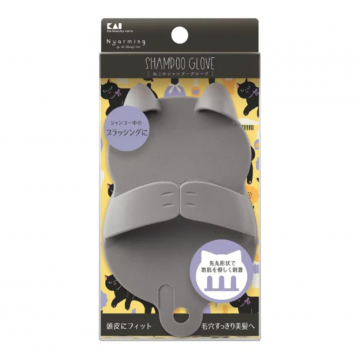 日本製貓形頭皮按摩洗髮刷